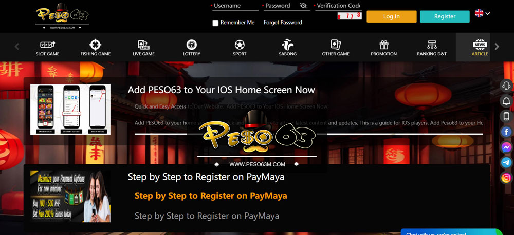 Casino Payment Methods Peso63